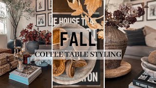 Fall Coffee Table Styling Ideas Maximalist Style Minimalist Style Curated 2024