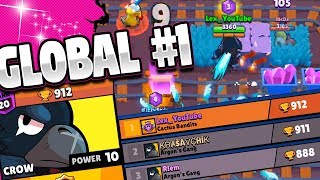 WORLDS BEST CROW | How I pushed to #1 Global in Brawl Stars | Tips and Tricks