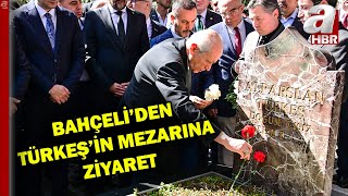 MHP Genel Başkanı Devlet Bahçeli'den Alparslan Türkeş'in mezarına ziyaret | A Ha