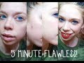 5 MINUTE FLAWLESS MAKEUP FOR ACNE PRONE SKIN