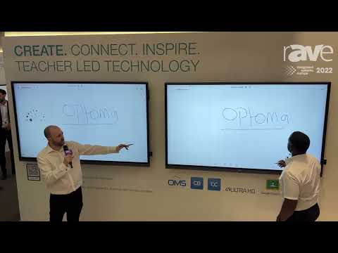 ISE 2022: Optoma Demos Second-Generation 5-Series IFPD Display With Real-Time Collaboration