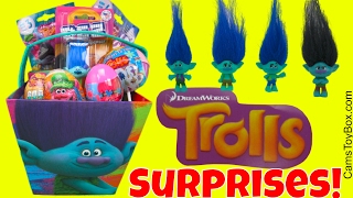 Dreamworks Trolls Branch Surprise Easter Eggs Chupa Chups Blind Bags Series 4 Toys Chocolate Fun