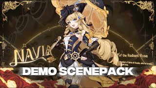 Navia Demo 4K Scenepack Twixtor Genshin Impact
