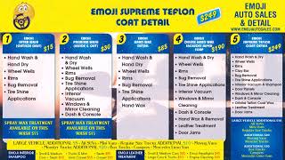 Emoji car wash screen