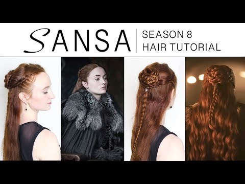 Game of Thrones Season 8 Hair Tutorial - Sansa Stark - YouTube
