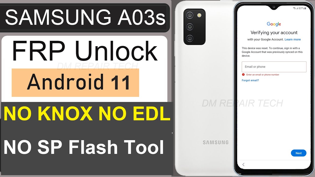 Samsung Galaxy A03s Frp Bypass NO KNOX Brom Mode Fix | Samsung Galaxy A03s Frp Bypass NO KNOX Brom Mode Fix |