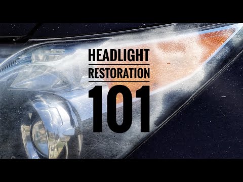 HEADLIGHT RESTORATION 101 - how an auto detailer fixes "foggy" headlights