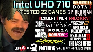 Intel Uhd 710 Test In 22 Games