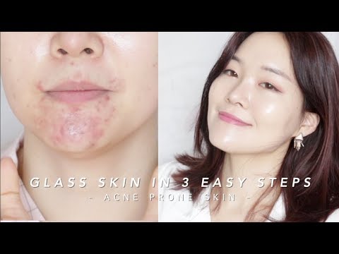 How to get Glass Skin in 3 steps #lazygirlhack | ë¨ 3ë¨ê³ë¡ ê´ì±í¼ë¶ë§ë¤ê¸°! - YouTube