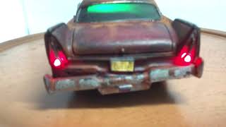 "Christine" Horror Movie Diecast Car 1/18 scale Custom Built with Lights and Sound