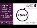 How to use the new labelling question feature now available in Quizizz