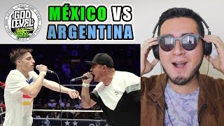 BATALLA ÉPICA - MÉXICO VS ARGENTINA | Video Reacción (God Level Fest México 2019)