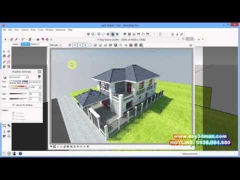 Học 3d sketchup 31 render nhiều camera 1 lần learning study 3d render many camera once