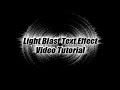 Adobe Photoshop CS3 Tutorial: Light Blast Text Effect