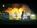 Brand verwoest bedrijvenpand in Uden