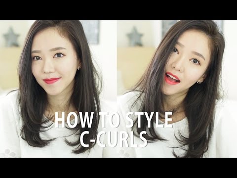 [íê¸ìë§] How I Style My Hair with C-Curls â¥ í¤ì´ ì¤íì¼ë§ Cì»¬! - YouTube