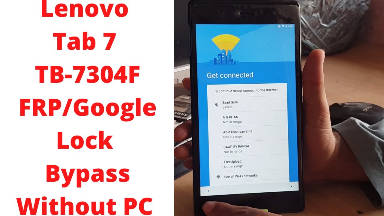 Lenovo Tab 7 TB-7304F FRP/Google Lock Bypass Without PC Lenovo Tab 7 TB-7304F FRP/Google Lock Bypass Without PC