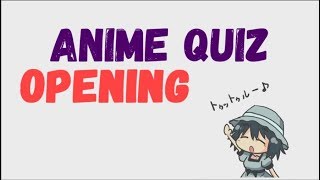 Guess the Anime Opening Quiz and Try not to Sing or Dance Challenge #1