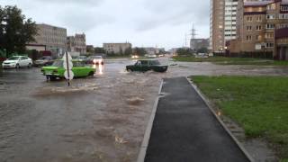 Видео Река по улице труда в Магнитогорске от dimkanevidimka100, улица Труда, Магнитогорск, Россия