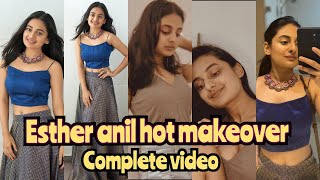 ദശയ കഴഞഞപപൾ എസതർ ഈ കലതതൽ ആയ Esther Anil Complete Navel Show Esther Anil Hot Navel