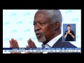 Former UN Secretary General, Kofi Annan has urged young people to tackle global problems.