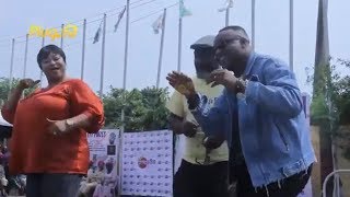 IYABO OJO, FEMI ADEBAYO, FUNSHO ADEOLU AND OTHERS DANCING AT THE WIDOWS EMPOWERMENT PROGRAM|Plug Tv