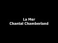 Chantal Chamberland - La Mer