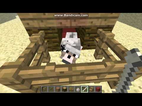 how to make a dog house in minecraft - YouTube