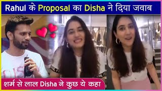 Rahul Vaidyaвs Girlfriend Disha Parmar First Reaction On His Proposal  Bigg Boss 14