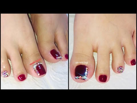 SƠN GEL TRÒN KHOÉ TRÊN MÓNG CHÂN | HUỲNH THÁI | NAIL #NAIL #gel