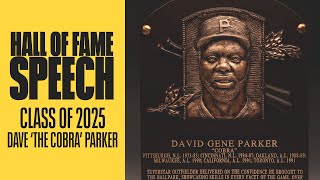 Dave Parker Ii On His Fathers Induction Into Baseball Hall Of Fame Pittsburgh Pirates