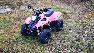 2020 VRX70 Kids Quad Bike With Remote Safety Cut Off - PINK