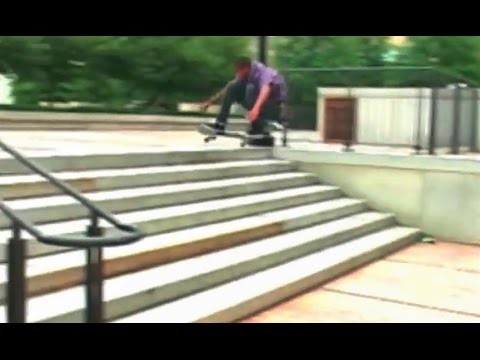 INSTABLAST! - OLLIE UP 7 STAIR!! 50 50 Top & Down Kinked Rail! Nollie Hardflip Boardslide Handrail!