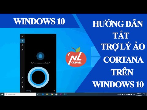 Hướng dẫn tắt trợ lý ảo Cortana trên Windows 10 tăng tốc máy tính | Namloan