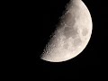 Canon T2i / Sigma 70-200mm f 2.8 EX DG lens / Video Crop mode / The Moon