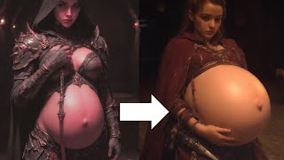 Pregnant Succubus In Belly Growth Month 110 Progression