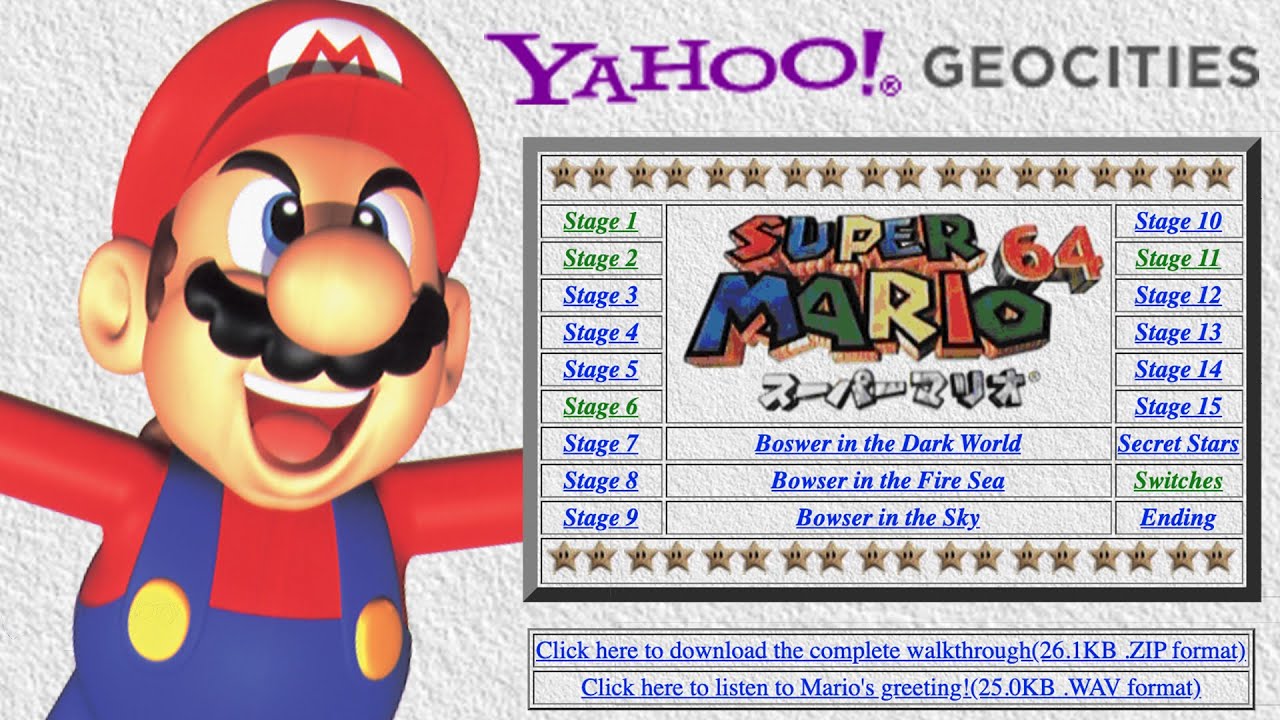 Funny geocities pages