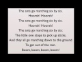 Nursery Rhymes - The Ants Go Marching Lyrics
