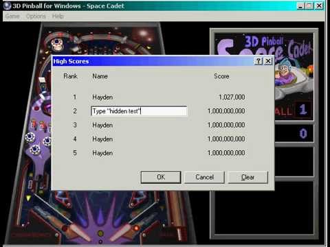 Cheats For 3D Pinball For Windows Space Cadet
