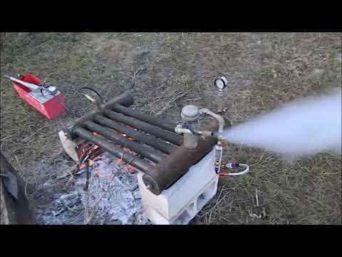 Water tube boiler test