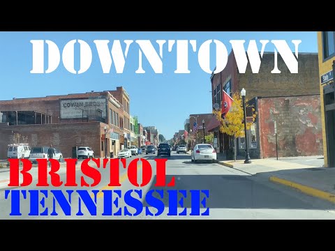Bristol Tennessee Virginia 4K Downtown Drive