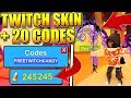 HOW TO GET THE TWITCH SKIN + 20 CODES IN ROBLOX MINING SIMULATOR!