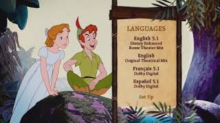 Peter Pan 1953, 2013 Dvd Menu Walkthrough