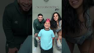 Son Does Animal Challenge With Mom And Dad