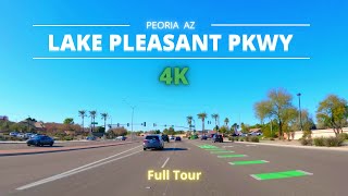 Complete Driving Route Peoria Arizona Lake Pleasant Parkway Northbound Full Point Of View