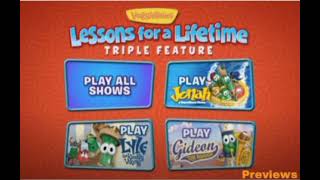 Veggietales Lessons For A Lifetime Triple Feature Dvd Menu Walkthrough