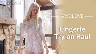 Avidlove Lace Smock Lingerie Try On Haul Avidlove Ft. Linsey Donavan