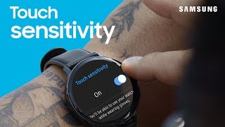 01. How to increase touch sensitivity when using gloves with your watch | Samsung US