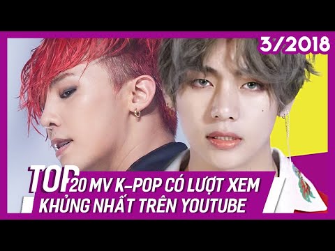 Top 20 MV K-POP có lượt xem khủng nhất trên Youtube | Nhóm Nhạc Nam (Update 3/2018)