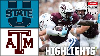 Utah State Aggies Vs. Texas A&M Aggies Full Game Highlights Espn College Football
